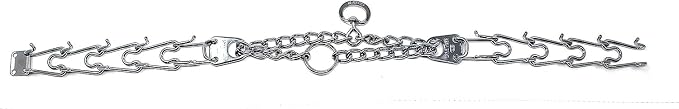 Herm Sprenger Prong Dog Training Collar, 3.2mm x 23in Medium, Ultra-Plus Chrome Plated Steel Pet Pinch Collar No-Pull Collar for Dogs Anti Pull Training Collar Made in Germany
