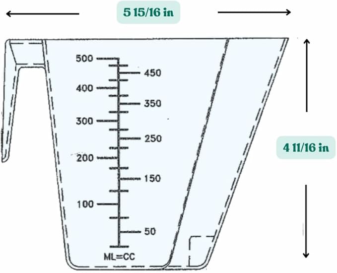 2 Cup (1 Pint | 16 Oz. | 500 mL) Scoop for Coffee, Protein Powder, Pet Food, Spices, Grains and Dry Goods – Plastic Food-Grade, BPA-Free Measuring Cup (Pack of 25)