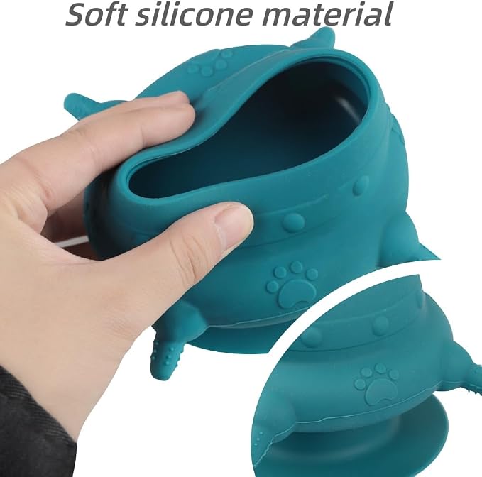 Puppy Milk Feeder 235 ml Kitten Feeder Milk Bowl Silicone 4 Nipples Puppy Feeders for Multiple Puppies Small Animals Bottles for Nursing