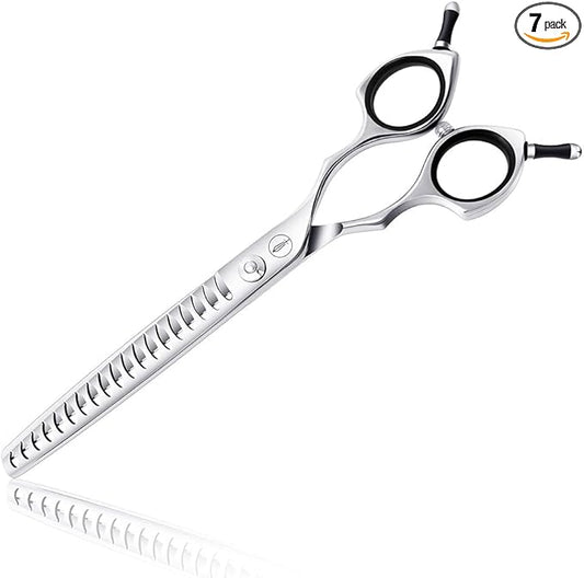 HASHIMOTO Chunker Scissors for Dog Grooming, 19 Teeth, 7.0 Inch, Light Weight