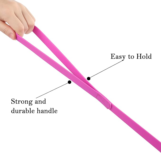 Waterproof Long Leash Durable Dog Recall Training Lead Great for Outdoor Hiking, Training, Yard, Beach and Swimming (Purple, 50ft)