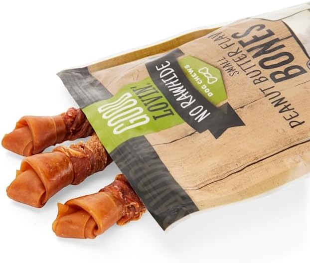Good Lovin' by Petco No Rawhide Small Peanut Butter Flavored Dog Bones 14 oz. Count of 10
