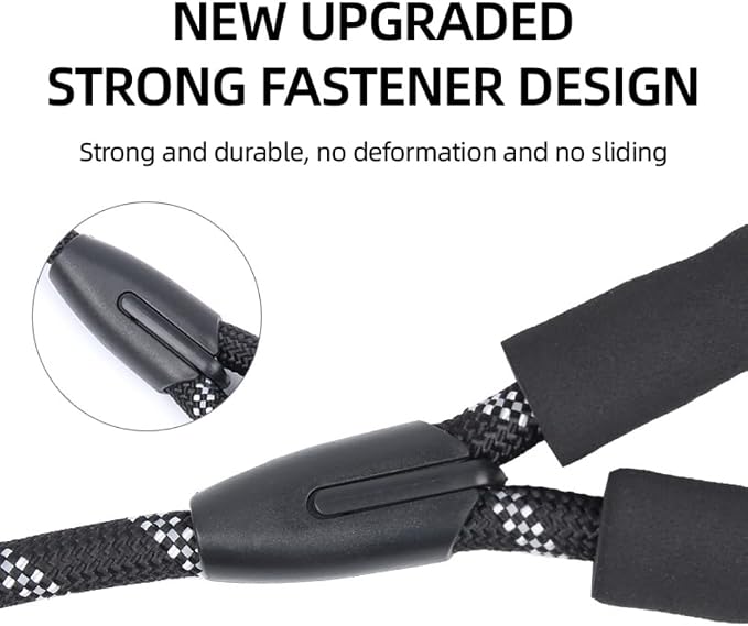 Dog Leash for Medium Large Dogs, Reflective 5FT Heavy Duty Rope Dog Leash with Padded Handle for Night Walking, Tangle-Free Design for Dogs, 1/2 inch Width