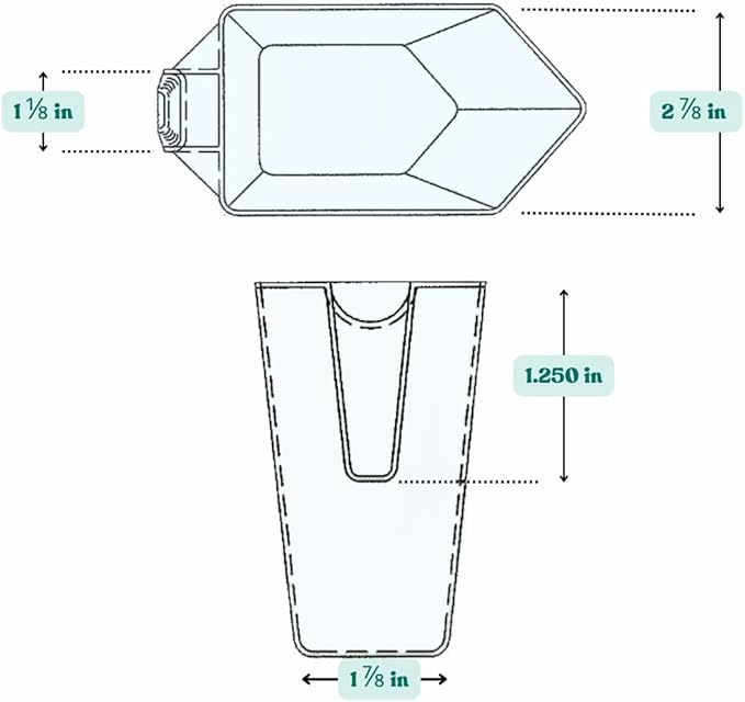 2 Cup (1 Pint | 16 Oz. | 500 mL) Scoop for Coffee, Protein Powder, Pet Food, Spices, Grains and Dry Goods – Plastic Food-Grade, BPA-Free Measuring Cup (Pack of 10)