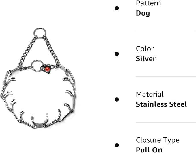 Herm Sprenger 1.5mm Micro Prong Collar for Dog Training | Micro Prong Stainless Steel Ultra-Plus Dog Collar | Training Collar for Extra Small Dogs | Made in Germany - (1.5 mm, (Neck Size Up to 9"))