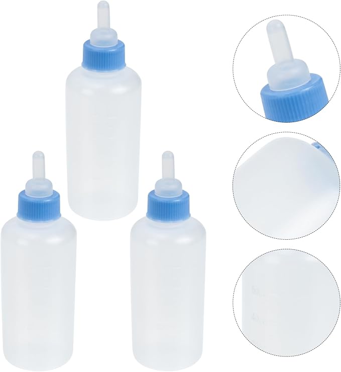 9pcs Pet Nursing Bottle for Kittens and Puppies Feeding Nipple for Pets Easy to Use