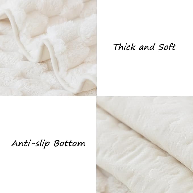Awjcsv Couch Cover for Dogs Washable, Waterproof Couch Covers for 3 Cushion Couch Sofa Pet Friendly, Soft and Anti Slip (White, 1pc/36"x 71")
