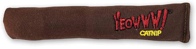Yeowww! Catnip Cigar Cat Toy - 7 in Catnip Toy for cats, 100% Stuffed with Premium Organically Grown Catnip, Made in USA