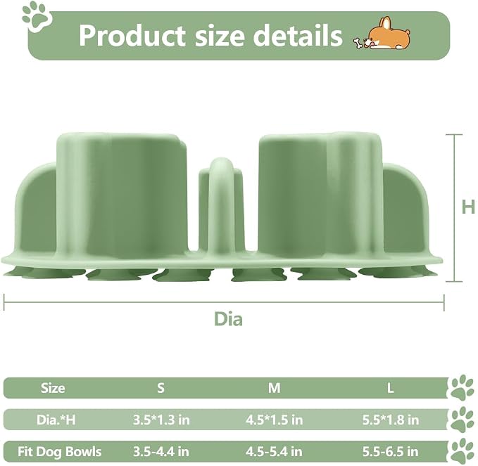 Slow Feeder Dog Bowls Insert, Animire Soft Silicone Anti-Choking Puzzle Slow Feeder, Anti-Slip Slow Down Eating Feeder Insert, Compatible with Regular Elevated Dog Bowls