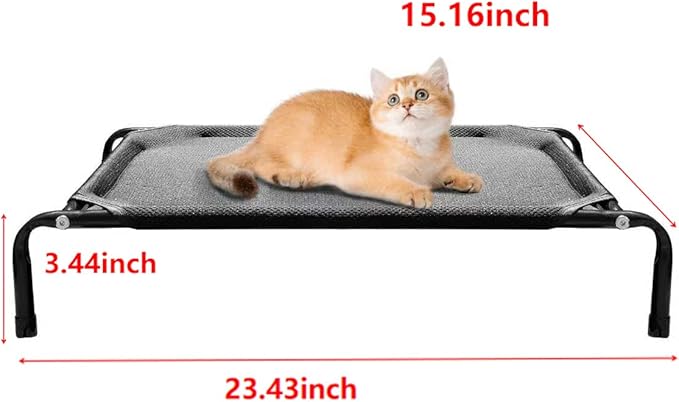 Newly Upgraded Elevated Cat Beds for Indoor - Washable Material, Comfortable Elevated Design for Cats, Ideal for Indoor Use to Keep Pets Cool and Cozy, Suitable for Small and Medium-Sized Cats