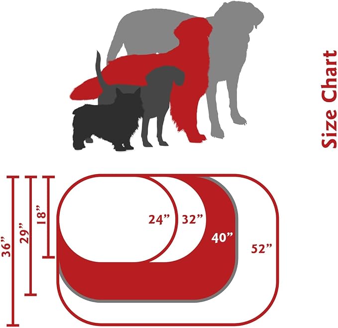 Majestic Pet 40 Inch Bagel Calming Dog Bed Washable – Cozy Soft Round Dog Bed with Spine Support for Dogs to Rest Their Head - Fluffy Donut Puppy Mat 40x29x9 (Inch) Large – Gray