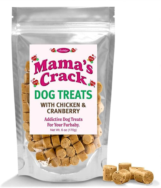iHeartDogs Mama's Dog Treats - Healthy Treats with Chicken & Cranberry - Helps Feed Hungry Shelter Dogs in Need, 6oz
