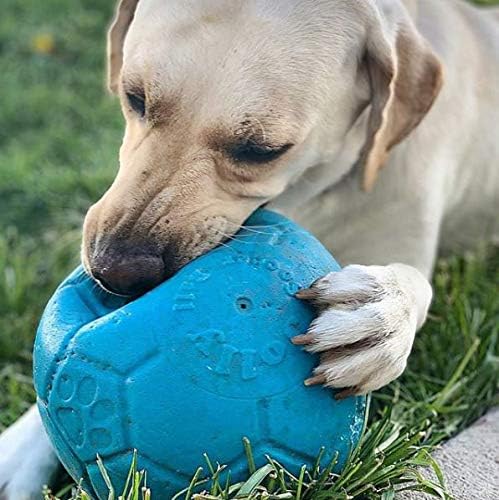 Jolly Pets Large Soccer Ball Floating-Bouncing Dog Toy, 8 inch Diameter, Ocean Blue (Pack of 12)