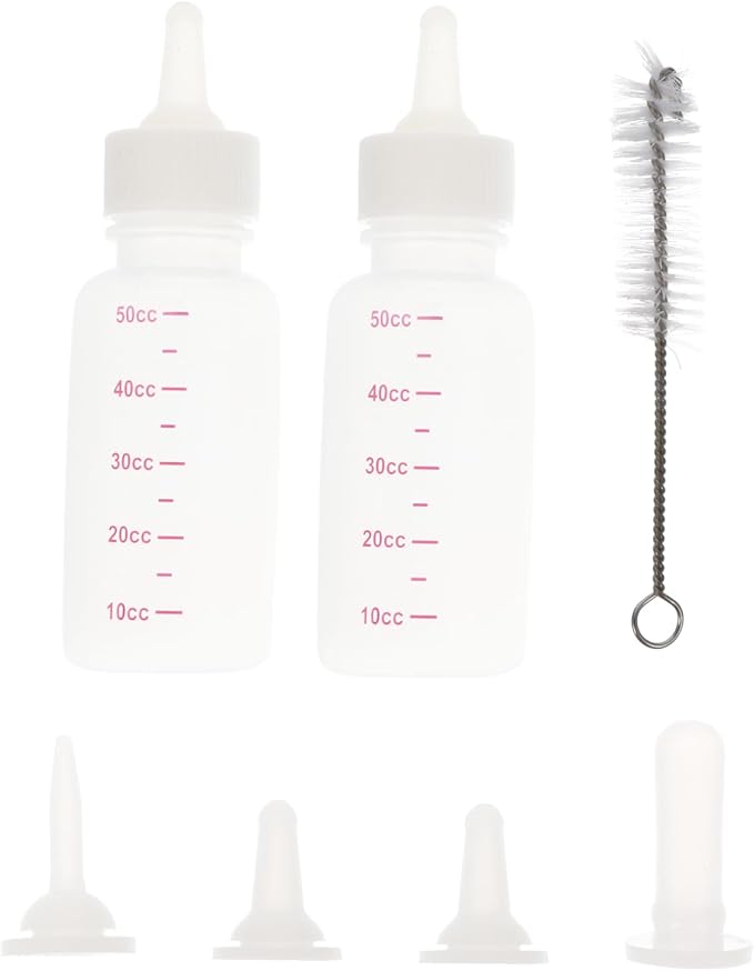 BESPORTBLE 1set Pet Feeding Kit Pet Feeders for Dogs Cats Lightweight Portable Nursing Bottles Leakage Prevention Complete Accessories for Easy Feeding for Puppies Kittens