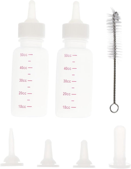 BESPORTBLE 1set Pet Feeding Kit Pet Feeders for Dogs Cats Lightweight Portable Nursing Bottles Leakage Prevention Complete Accessories for Easy Feeding for Puppies Kittens