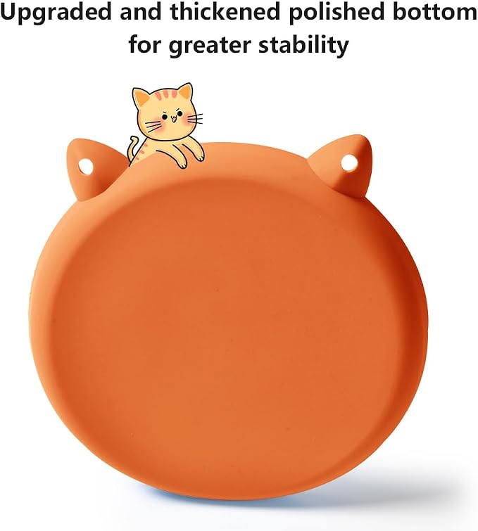2Pcs Silicone Slow Feeder Cat Bowl,Puzzle Feeder,Interactive Toys,Slow Feeding cat Bowl Suitable for All Dry and Wet Foods,Easy to Clean Silicone Bowls (Green and Blue)