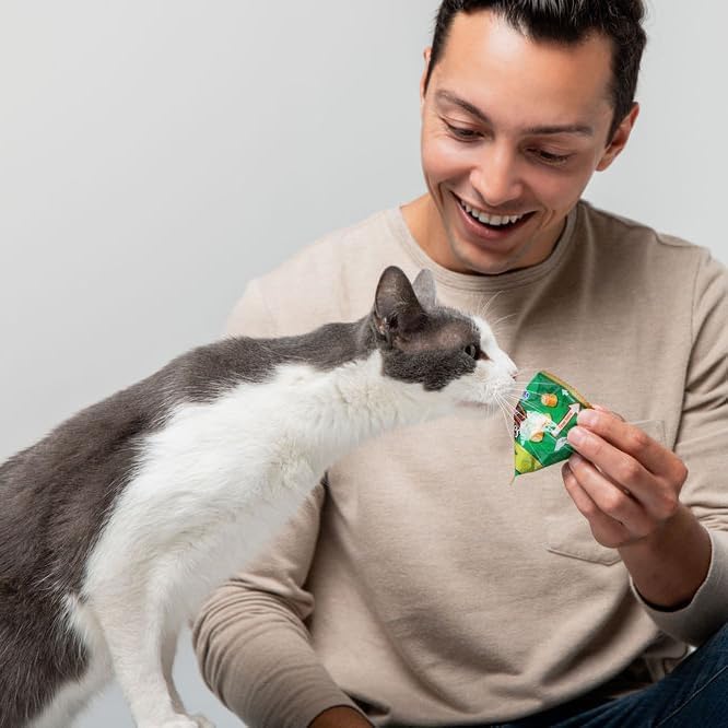 INABA Churu Fun Bites for Cats, Soft & Chewy Baked Chicken Wrapped Filled Cat Treats with Taurine, 0.42 Ounces Each Tetra, 3 Tetras, Tuna with Cheese Recipe