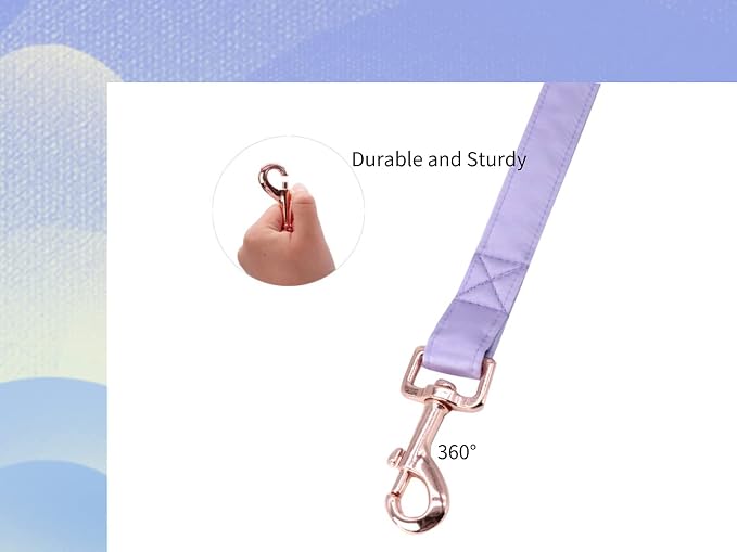 Unique style paws Silk Dog Leash Durable Dog Leashes with Welded D-Ring Comfortable Handle for Small Medium Large Dogs