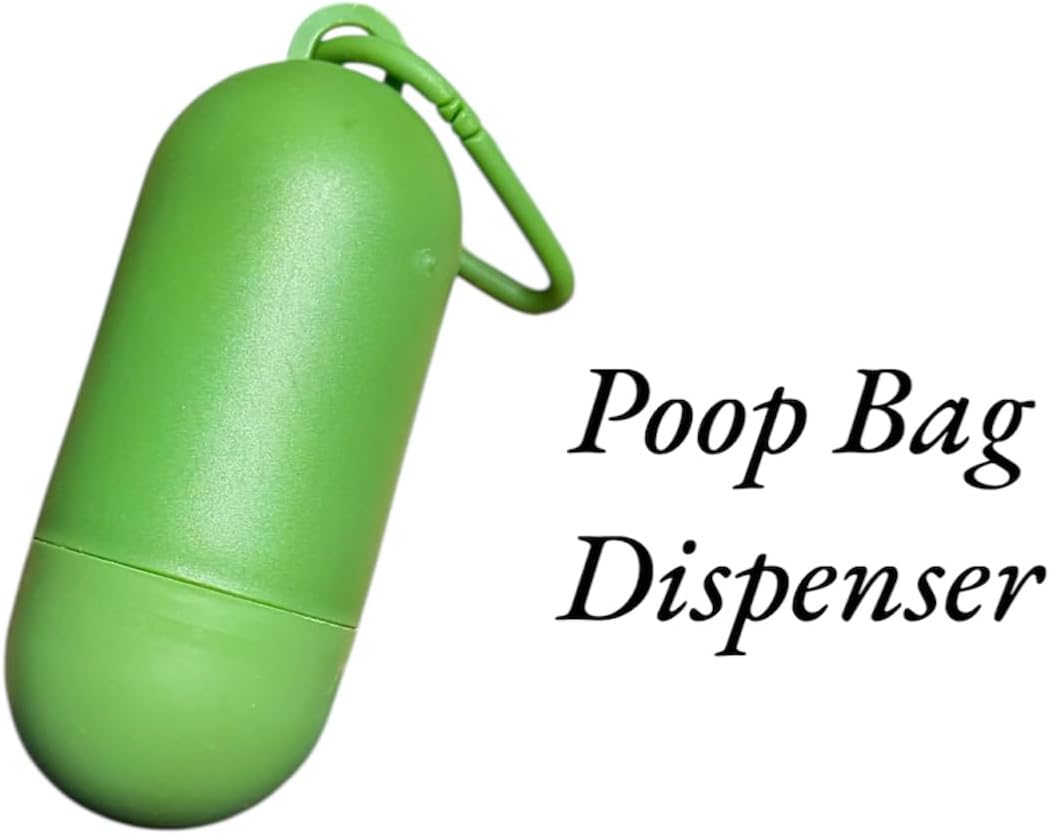 Dog Poop Bags Rolls with 1 Dispenser 270 Count (18 Rolls, 15 Bags per Roll), Leakproof, Unscented, Includes Leash Clip, Thick Strong, 8.5"W x 11.5"L