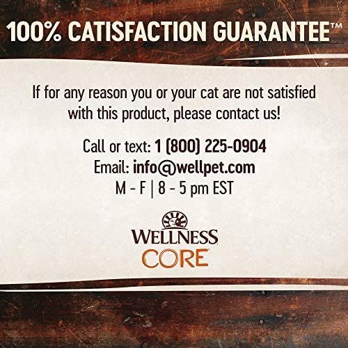 Wellness CORE Tiny Tasters Pate Adult Wet Cat Food, Natural, Protein-Rich, Grain Free, 1.75 Ounce Pouch (Tuna), (Pack of 24)