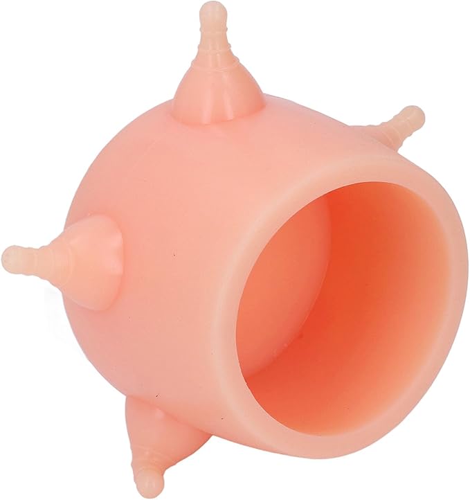 Puppy Feeder for Multiple Puppies – Silicone Nursing Bottle with 5 Nipples & Bubble Design, Compatible with Kitten Milk Replacement, Fit for Dogs, Cats, Kittens, Rabbits