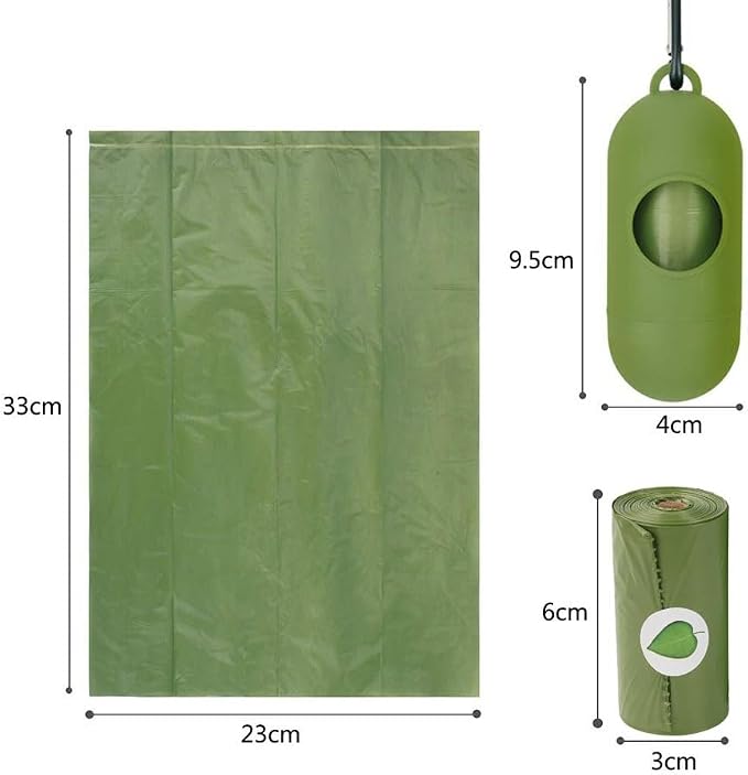 Biodegradable Dog Poop Bags Rolls (150 Bags) for Waste Refuse Cleanup, Doggy Roll Replacements for Outdoor Puppy Walking and Travel, Leak Proof and Tear Resistant, Extra Thick Plastic (Scented)