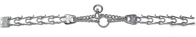 Herm Sprenger Prong Dog Training Collar - 16" Long with 2.25mm Gauge (for Dogs up to 40lbs) - Fits 13" Neck, Extendable to 19" Neck with Additional Prong Links - Chrome Plated Steel, Made in Germany