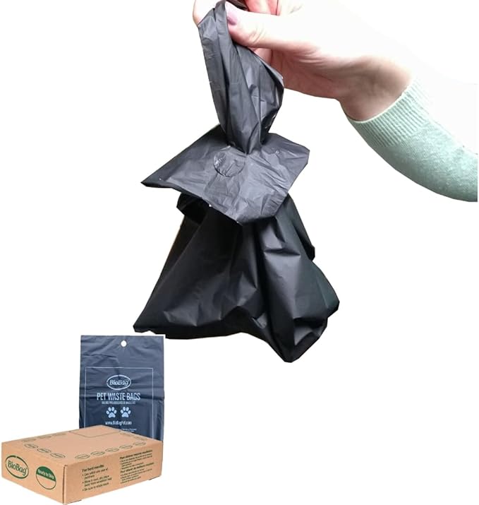 BioBag Premium Pet Waste Bags, Standard Size, 200 Count, Great For All Dog Breeds, Fits in Standard Park Dispensers