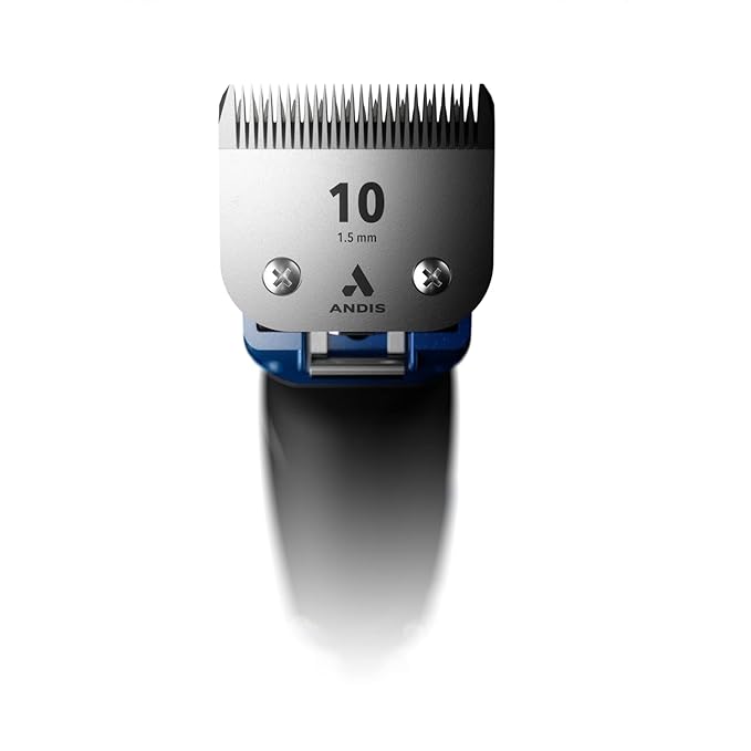 Andis 68520 Excel Professional 5-Speed Detachable Blade Clipper Kit - Animal/Dog Grooming, Rotary Motor, Soft-Grip Anti-Slip Housing, 14-Inch Cord, for All Coats & Breeds, SMC, Blue