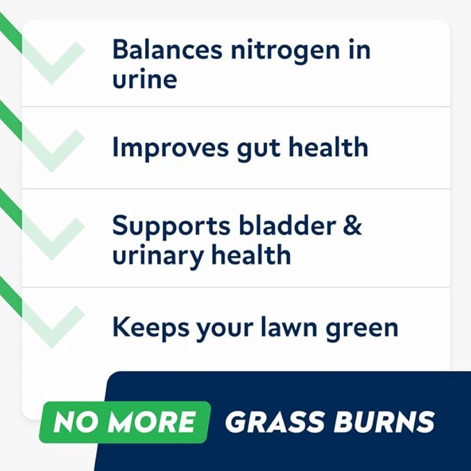 STRELLALAB Dog Pee Grass Chews - Urine Neutralizer for Green Grass Burn Spots - Grass Treatment for Pet Urine - Green Lawn Chews for Dogs with Probiotics - Made in USA (240Ct)