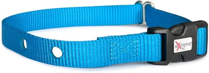 Heavy Duty Nylon Replacement Dog Collar Strap - Compatible with Most Brands/Models of Underground Electric Dog Fences and Training Receivers- Ocean