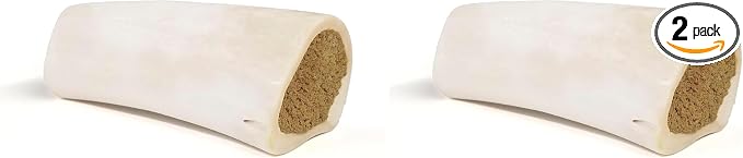 Cadet Stuffed Shin Bone, Highly Digestible, High Protein, Long-Lasting Dog Chew Bone for Aggressive Chewers, Supports Dental Health, Beef Flavor, Large, 1 Count (Pack of 2)