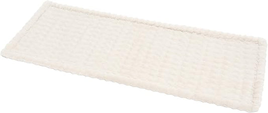 FUNNY FUZZY Pet Couch Cover for Sofa, Waterproof Couch Cover for Dogs Washable, Pet Friendly Fuzzy Sofa Covers Thick Soft Dog Bed Mat Non Slip for Couches and Sofas, Cream White, 27.6"×82.7"