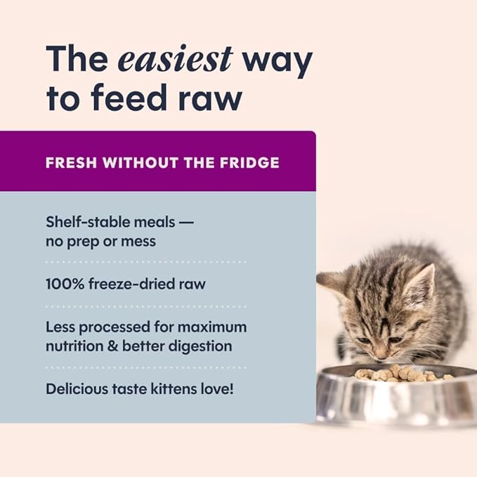 Instinct Raw Meals Freeze-Dried Kitten Chicken Cat Food, 9.5 oz. Bag