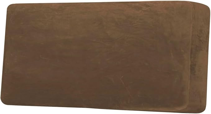 H.VERSAILTEX Velvet Stretch Individual Couch Cushion Cover Plush Cushion Slipcover for Loveseat Sofa Cushion Furniture Protector Seat Cushion Sofa Cover (1 Piece Sofa Cushion Cover, Bronze Brown)