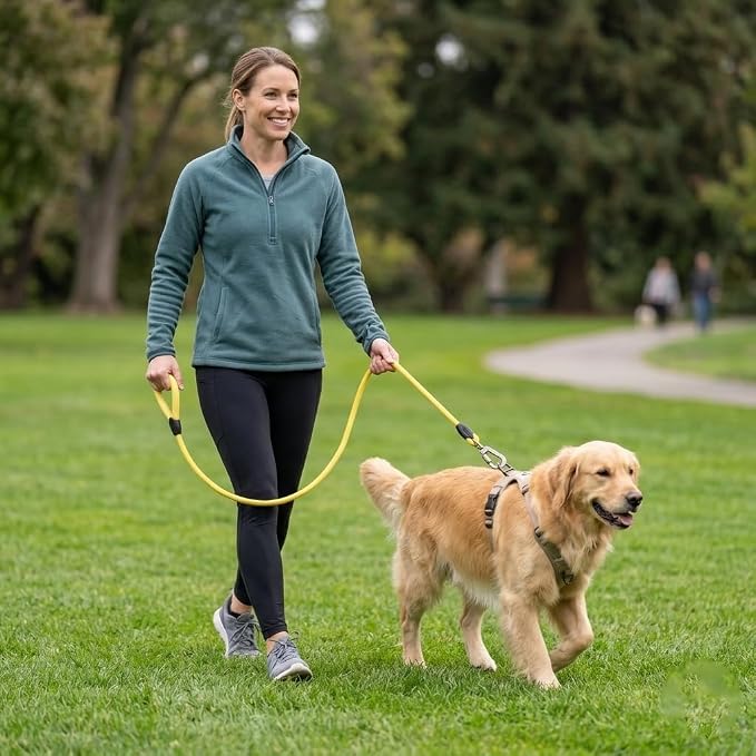 Dog Leash, 5ft Dog Rope Leashes,Braided Dogs Leashes,Leather Leads,Pet Leash for Small Dogs,Resistant Lead Rope,Puppy Leads,Pet Lead for Small, Medium, Large Dogs(Light Yellow, 5 FEET)