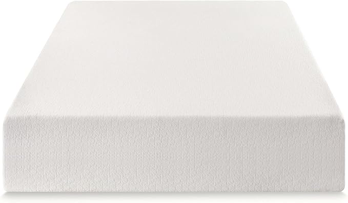 Best Price Mattress 14" Signature Green Tea Memory Foam Mattress, Twin, White