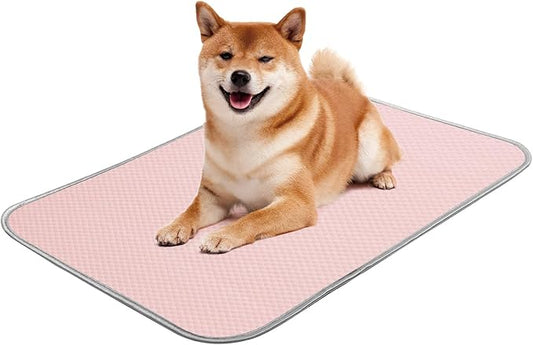 Buvlnee Summer Dog Cooling Mat Washable Ice Silk Self Cool Pad for Small Medium Large Dogs and Cats, Pet Sleeping Pad for Crate, Bed, Indoor & Outdoor Floor, Car Seats