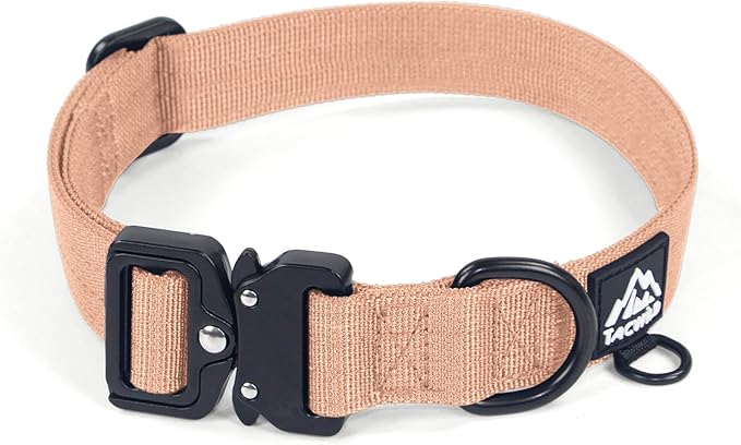 Dog Collar for Large Dogs - Adjustable, Chew Proof Nylon Collar with Metal Quick Release Buckle and D-Ring for Dog Tags (Carolina Blooms)