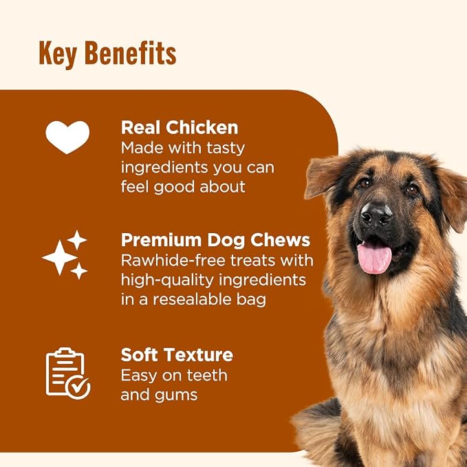 Nutrish Soup Bones Premium Dog Chews with Real Chicken and Veggies, 11 Chews, Packaging May Vary (Rachael Ray) (Pack of 2)