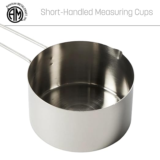 American Metalcraft MCW125 Stainless Steel Measuring Cup, Wire Handle, 1 1/4-Inch Cup