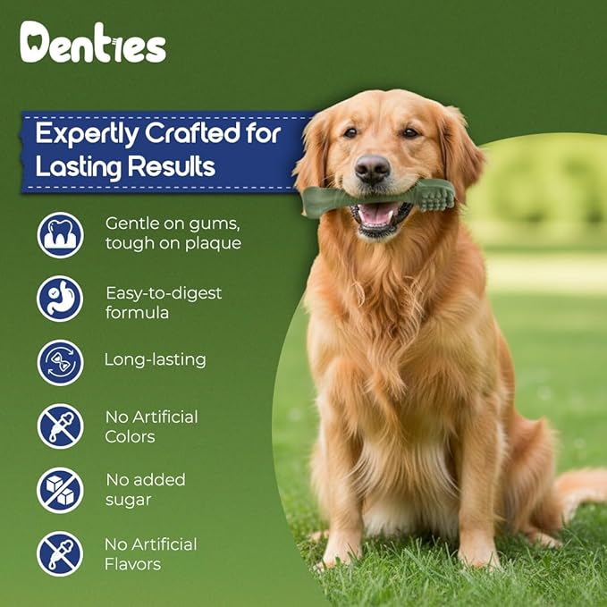 Dental Chews for Dogs – Vet Recommended Dental Dog Treats for Tiny/Small Dogs(Up to 22 lbs), Cleans Teeth, Freshens Breath, Reduce Plaque & Tartar,Mint Chicken & Beef Recipe,16oz Pack,57 Count
