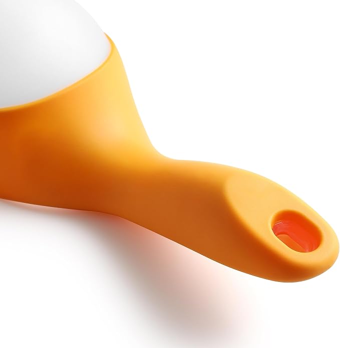 Spring Chef Magnetic Ice Scoop for Ice Machine - BPA-Free Flexi-Plastic Food Scooper with Soft Grip Handle - Kitchen Scoop for Popcorn, Pet Food, Flour, Grains - Dishwasher Safe Scooper - Mango