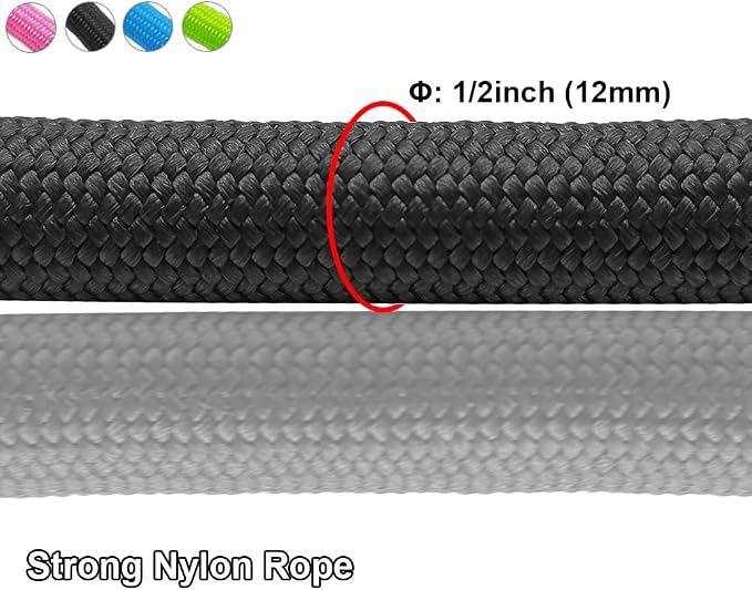 BTINESFUL 18 Inch Short Dog Leash,1/2" Thick Nylon Rope Traffic Dog Leash