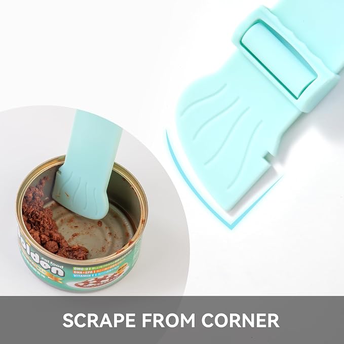Bowerbird 3-in-1 Multi-Function Food Spoon & Can Opener with Squeeze Feeder Tube | Feeding Spoon for Wet Food, Cat Treats & Supplements | Cat Strip Feeder for Easy Lickable Treats (2PCS)