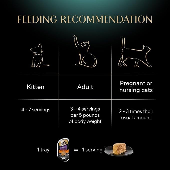 Sheba Perfect Portions Wet Cat Food Pate Savory Chicken Entree, 2.6 oz. Twin-Pack Trays, Cat Food Wet Recipe (24 Count, 48 Servings)