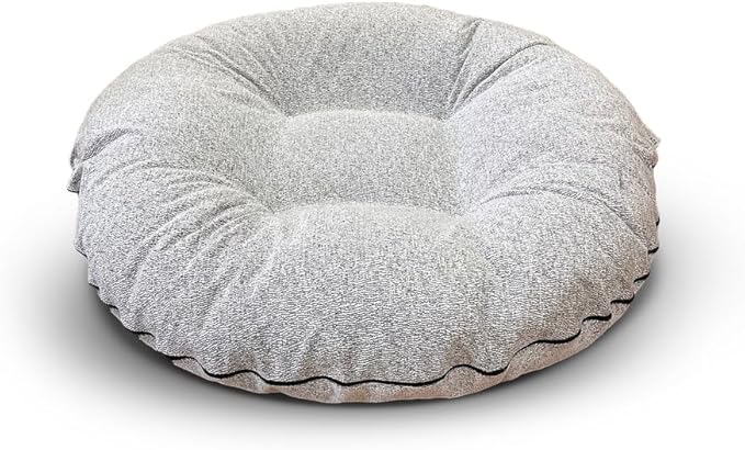 Bessie and Barnie - Luxury Extra Plush Faux Fur Bagel Pet/Dog Bed (Seagull, Me)