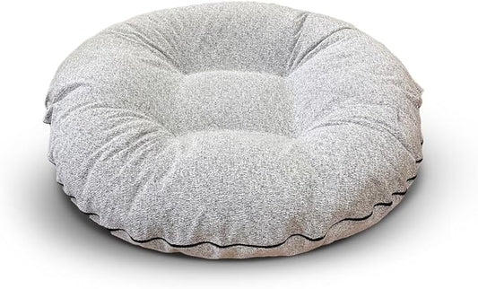 Bessie and Barnie - Luxury Extra Plush Faux Fur Bagel Pet/Dog Bed (Seagull, Me)