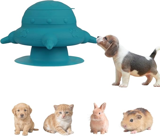 Puppy Milk Feeder 235 ml Kitten Feeder Milk Bowl Silicone 4 Nipples Puppy Feeders for Multiple Puppies Small Animals Bottles for Nursing