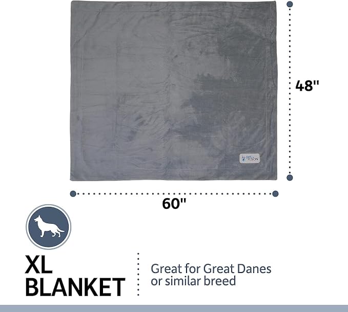 PetFusion Premium Dog & Cat Blanket | Ultra Soft Pet Blanket Available in Plush or Quilted; 2 Colors (Grey; Brown) | Perfect for Small Dogs & Large Dogs